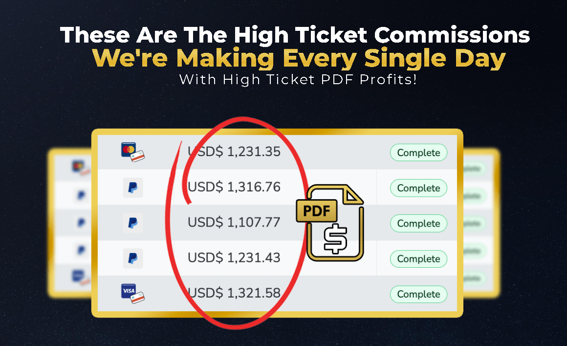 HIGH TICKET PDF PROFITS