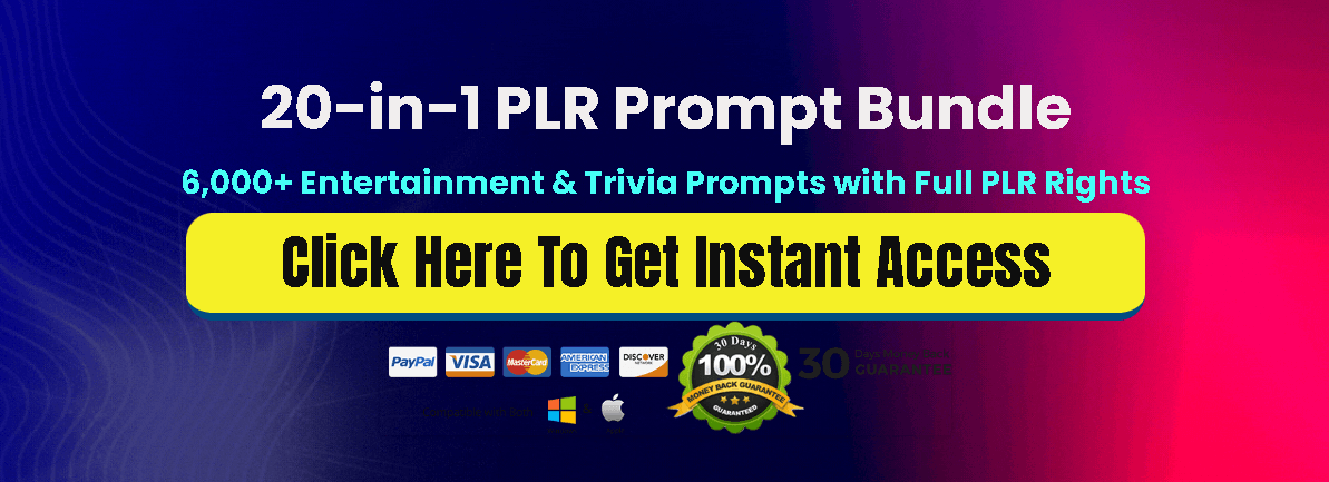 6000 Entertainment & Trivia Prompts