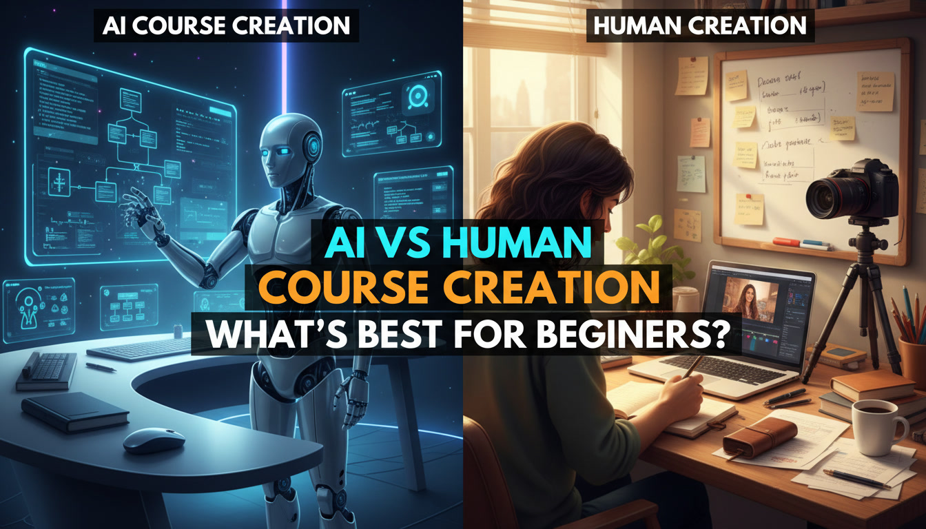 AI vs Human Course Creation – Which Is Better for Beginners