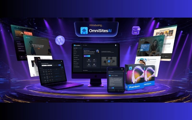 OmniSitesAI self-learning AI WordPress website builder dashboard