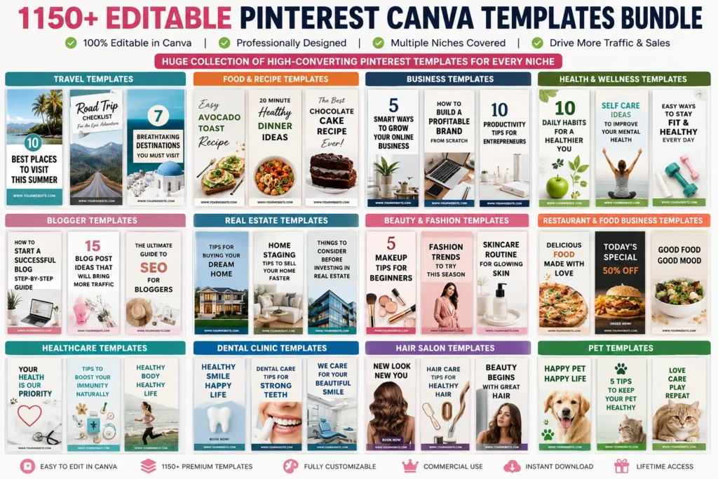 Pinterest Canva Templates